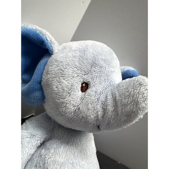 Sassy Grin & Grow Plush Elephant Stuffed Toy Weighted Bottom Soft Cuddly Blue/Gr - Picture 2 of 7